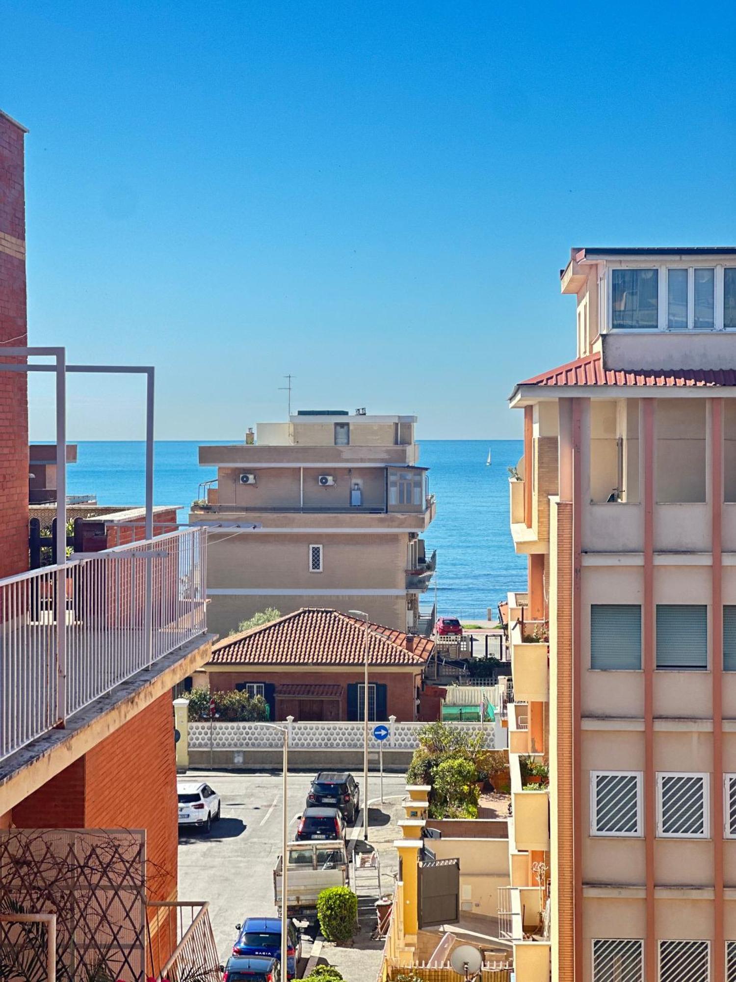 Penthouse Salus Sea View Terrace Apartment Lido di Ostia Bagian luar foto